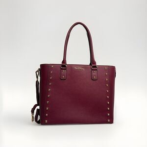 New 15” Baimay Women’s Maroon Burgundy Laptop Bag Crossbody Strap Handle Zipper